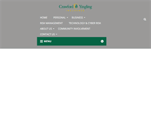 Tablet Screenshot of crawfordyinglinginsurance.com
